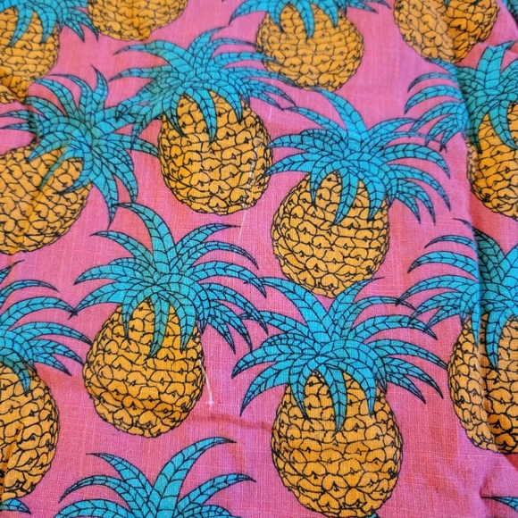 Reverse Threads Pineapple Head XXL Short Sleeve Allan Button Down Shirt Mauve - Picture 2 of 7